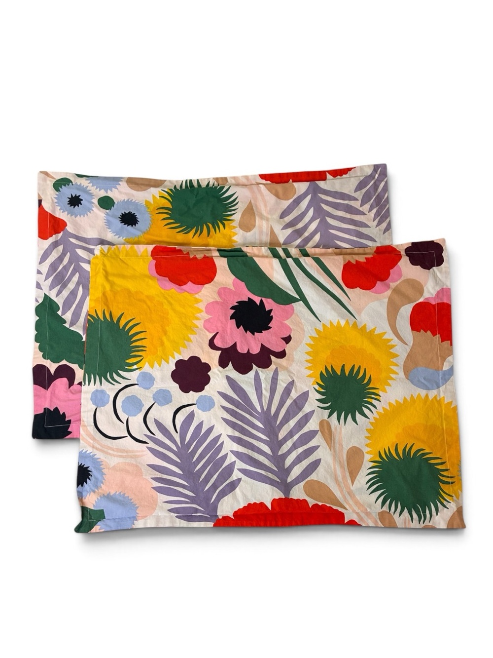Marimekko | 100% cotton 2 vibrant tropical floral jungle standard pillowcases